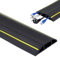 Boden Kabelbrücke, 6M Fussboden Kabelkanal, Flexibler PVC Bodenkabelschutz, Boden Kabelabdeckung zum Büro, Werkstatt, Lager, Konzert usw, Kabelschutz und Verhinderung von Stolperfallen