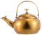 BESTonZON Edelstahl Teekessel Wasserkessel Induktion Wasserkocher Teekocher Kaffeekocher Kaffeekanne mit Griff Teesieb für Küche Zuhause Café Camping Gasherd Golden
