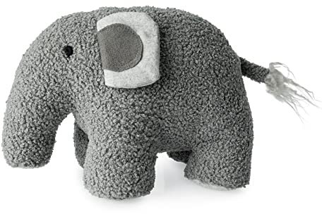Blue Canyon Cute Elephant Door Stop| Sand Stuffed Door Stopper| Heavy Door Stopper Animals| 1kg| Polyester Fabric Door Stopper for Bedroom, Drawing Room, Outdoor| Elegant Home Décor (Grey)