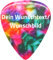 Plektrum mit Wunschtext oder Wunschbild - Personalisiertes Plektrum mit Druck - Individuell und schnell gestalten mit Wunsch-Druck - mit eigenem Bild oder Text personalisieren (Medium, Bunt)