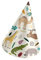 Folat 68329 Partyhüte Papier Zoo Party - 6 Stück