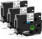 3x MarkField Kompatibel Schriftband Ersatz für Brother P-Touch TZ TZe-141 Clear Bänder 18mm 0.7 Laminated Transparent Etikettenband für PT-550 900 D400 D450 D600 P700 2430PC, Schwarz auf Klar