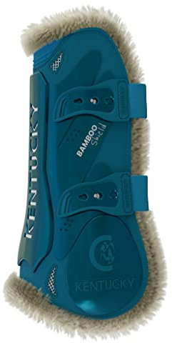 Kentucky Horsewear Lammfell Gamaschen Bamboo Elastik, Größe:M, Farbe:smaragd