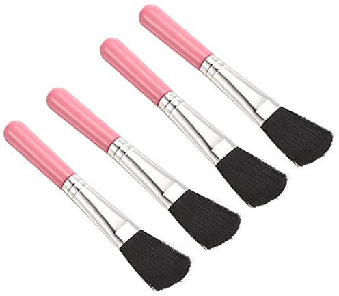 PATIKIL Succulent Cleaning Brush 4Pack 125mm Black Gardening Tools Plant Brush for Garden Pink Handle