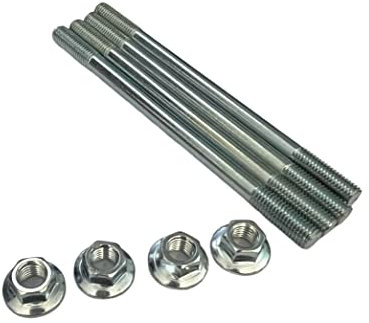 Kit 4 prigionieri + 4 Dadi per Cilindro Motore Scooter Ciclomotore Minarelli Orizzontale Ac Aria 50 cc