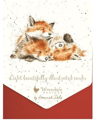 Wrendale Designs Hannah Dale Weihnachtskarten-Set The Night Before Christmas, 8 Stück