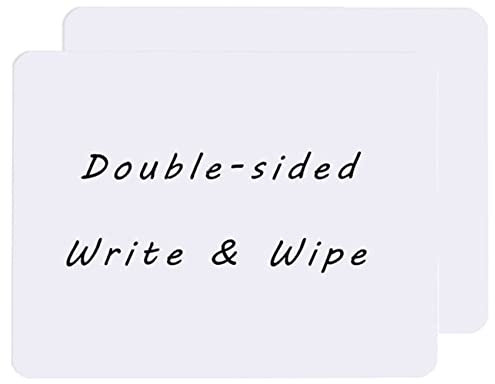 Dotoen Kleine Whiteboard 21 X 29.7 cm Doppelseitiges Whiteboard Mini-Whiteboard, Langlebiges Tragbares Whiteboard für Kinder, Schüler, Lehrer, Klassenzimmer, zu Hause und im Büro (2 Stück)