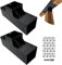 DEVALLEY Pergola-Halterungs-Set, 3-Wege-T-Form, Holzklammern mit Schrauben für 4 x 4 (tatsächlich: 8,9 x 8,9 cm), Holzbalken für Terrasse, Pergola, Blockhütten, Pavillon mit Hardware (2 Stück)