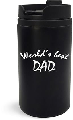 World's Best Dad Father Engraved Art Travel Mug Cup Insulated
