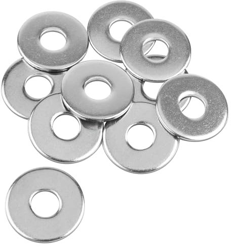 Caianwin M12 Unterlegscheiben 10 Stück, 37mm Große Beilagscheiben Edelstahl Karosseriescheiben Metallscheiben U-Scheiben für Schrauben, Muttern & Gewindestangen