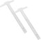 SWYSGS 12 Zoll / 30 cm Junior T Quadrat Kunststoff Transparent T Lineal für Zeichnung und allgemeine Layout-Arbeit