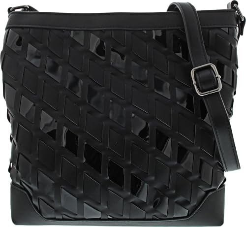 Gabor Bags Lilien Damen Umhängetasche Crossbody Bag Mittelgroß Schwarz