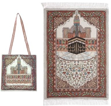 Anlising Gebetsmatte Islamisch, Islamische Matte Gebetsmatte mit Taschen, Muslimische Gebet Teppich Matte, für Ramadan Islamisches Muslimisches Gebet, Geschenk für Familie, Liebhaber und Freunde