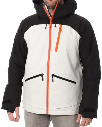 O'Neill Total Disorder Herren-Skijacke, Gelb/Schwarz, weiß, XXL