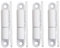 SOTECH 4 Stück Türbänder Aufschraubband 15 x 83 mm Scharnier Renovierband für Innentüren zum Aufschrauben (Stahl weiß)
