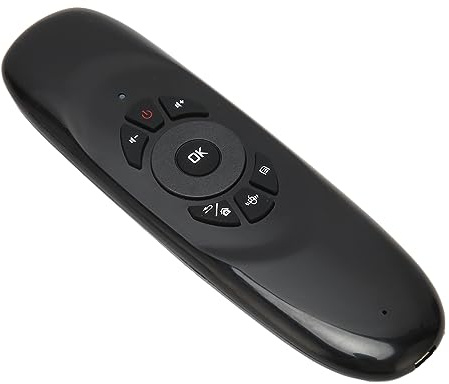 KIMISS Air-Fernbedienungsmaus – USB-Empfänger, 3-Achsen-Sensor, Vollständige QWERTZ-Tastatur, Plug-and-Play, Fernbedienung für TV, PC, Media-Player