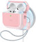 ESR für AirPods 4 Hülle, kompatibel mit AirPods 4 Gen (2024) (USB-C), Unterstützt kabelloses Laden, Schutzhülle mit Handschlaufe, Magnetischer Deckel, Orbit Hybrid Hülle, Rosa
