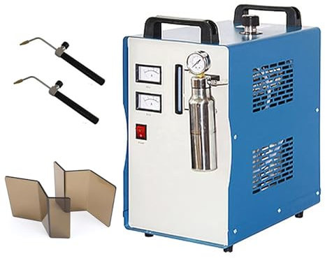 Lucidatrice a fiamma con 2 pistole a fiamma, lucidatrice a fiamma acrilica 150 l/h, saldatrice a idrogeno e ossigeno H260