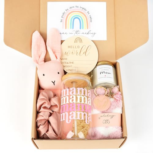 Geschenkschachtel für werdende Mütter, Schwangerschaftsgeschenke für werdende Mutter, postpartale Geschenke für die erste Mutter, coole Geschenke für neue Mutter nach der Geburt, Pflegepaket für neue