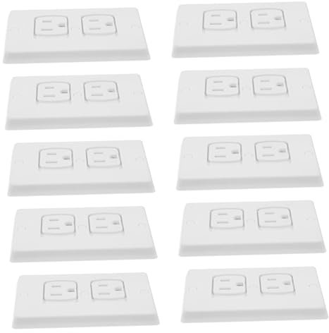 HAPINARY Steckdosenabdeckungen Selbstschließend Aus Abs-material Mit Schrauben Für Küche Wohnzimmer Bad Schutz Für Kinder