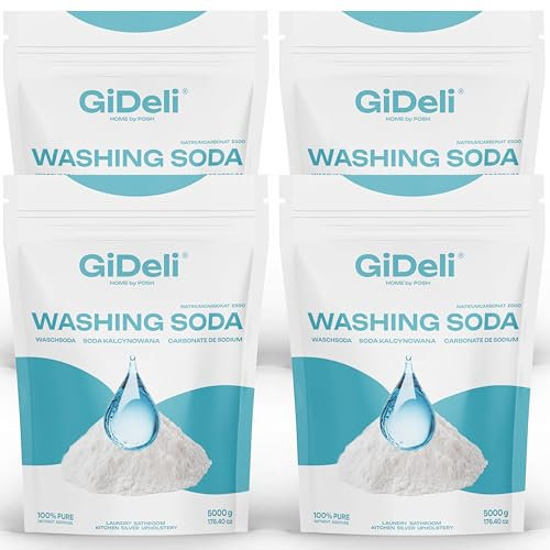 Waschsoda 20kg Natriumcarbonat NA2CO3 calziniertes Soda Waschmittel Waschpulver (4x5kg)