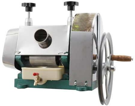 Manueller Zuckerrohr-Entsafter Edelstahl Zuckerrohr-Pressextraktor | Edelstahl Zuckerrohr-Pressextraktor mit Handrad Zuckerrohr-Extraktionsmaschine für Kommerzielle 42x33x42cm