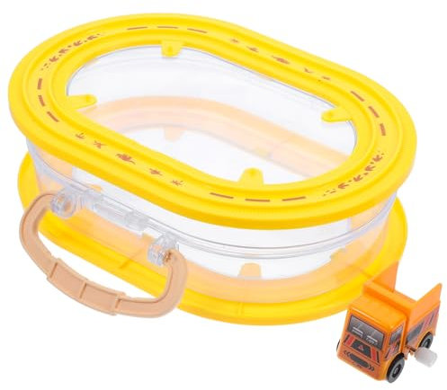 Milisten Large Toy Storage Box for Boys Cute Storage Box Lids Plastic Toy Train