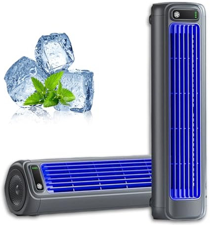 Rafraichisseur, Rafraichisseur D’air Puissant Rechargeable, Mini Climatiseur Portable, Trois Vitesses De Vent Silencieuses, Restez Au Frais En Été À Tout Moment Et En Tout Lieu (COLOR-A)