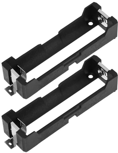 ECSiNG 2pcs One Cell 21700 Battery Holder for 20/21700 Battery Black