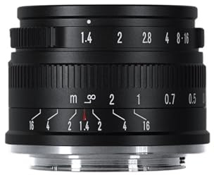 Compatibile con obiettivo for ritratti con messa a fuoco automatica Sony E-Mount 35mm F1.4 APS-C Z XF RF EOS-M M43 Mount(APS-C black,M4/3)