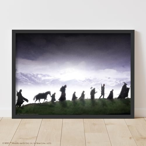 The Lord of the Rings Print - The Fellowship Group Walking Poster Wall Art (21cm x 29.7cm - A4)