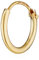 NKlaus EINZEL 750 gelb GOLD gestempelt Creole Ohrring Ohrhänger Ohrstecker 11mm 1755
