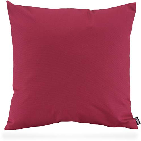 H.O.C.K. Classic Uni Outdoor Kissen inkl. Füllung Garten schmutz und wasserarbweisend (50x50, Himbeer - Raspberry)