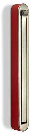 Aufbau - Klapphaken HARZ Edelstahloptik/rot 140 x 16 mm Garderobenhaken Kleiderhaken Jackenhaken klappbar von SO-TECH®