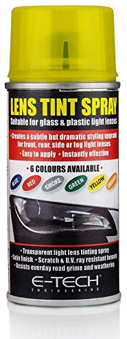 MP Essential Car Headlight & Taillight Lamp Light Lens Coloured Tint Spray - Yellow