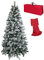 Totò Piccinni Albero di Natale INNEVATO Berna, Folto, Effetto Neve Realistico, Incluso Borsone (240 cm)