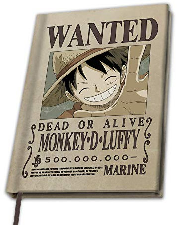 ABYSTYLE - One Piece - Notizbuch A5 - Wanted Luffy