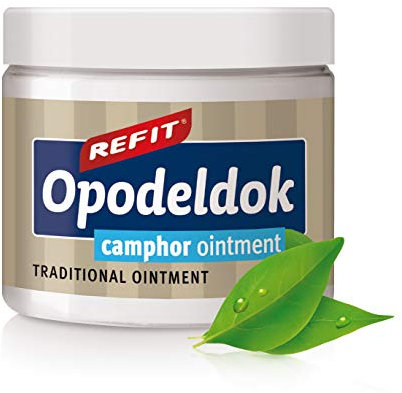 REFIT® Opodeldok Kampfer Salbe 200 ml - Extra Schmerzgel - Kräuter & Extrakte aus Lavendel & Rosmarin - Rücken, Muskeln & Gelenke - Regeneration & Schmierung nach körperlicher Anstrengung