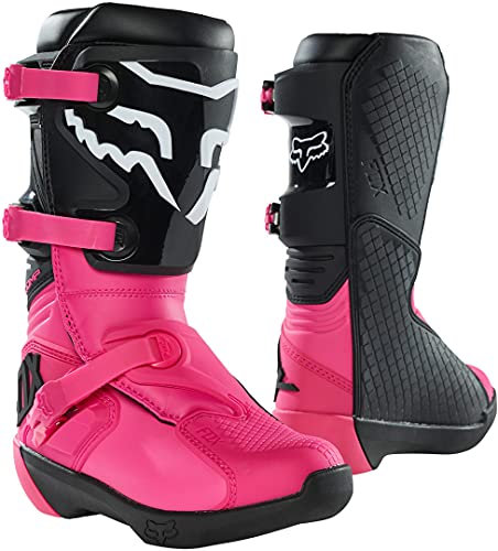 FOX RACING Buckle, Stivali da Motocicletta Unisex-Adulto, Nero/Rosa, 39 EU