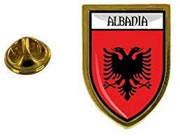 Akachafactory Pin Anstecker Anstecker Anstecker Stadt Flagge Albanien Albanien