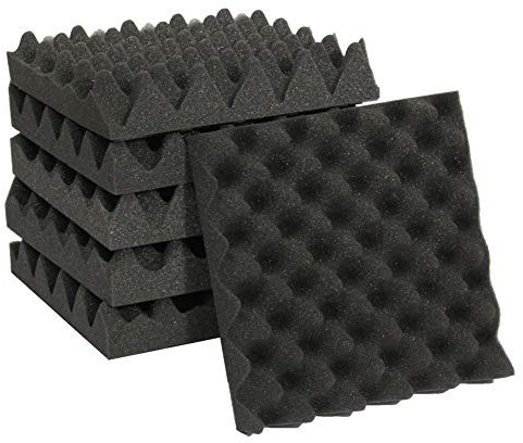 Oulensy 30 * 30 * 3cm Acoustique Wedge Sonores Bruit Absorption Isolation Traitement Panneau Carrelage Murs Insonorisant