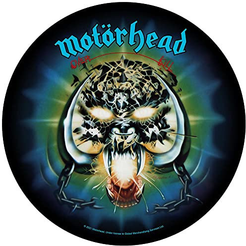 Motörhead - Overkill Rückenaufnäher Backpatch, Schwarz, 29,5 x 35,5cm