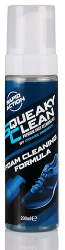 Squeaky Clean Foam Cleaning Formula Replacement 200ml- Premium Shoe & Trainer Cleaning Solution - Remove Dirt & Stains From Your Sneakers & Boots - Foam Cleaner for Suede, Nubuck, Leather, Canvas