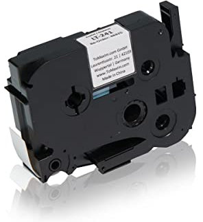 Inkadoo Kompatibel Farbband für Brother TZE241 P-Touch Schwarz auf weiss Laminat 18mm x 8m
