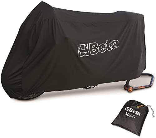 Beta - Funda Interior para Moto 3099T/M, Protege la Pintura de Arañazos, Polvo y Luz Solar, Tejido Elástico, Talla M para Motos Deportivas, Naked y Scooters de Tamaño Medio, Negra