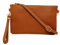 Mauro Pelletteria Pochette Donna con Tracolla, Borsa Clutch Donna Elegante in Vera Pelle Morbida Made in Italy, Borse Clutch da Polso, Modello Mya, Cuoio