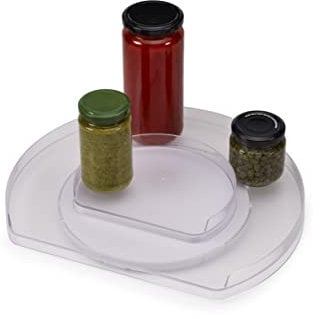Joseph Joseph FridgeStore - Organizzatore rotante a 360º per il frigorifero, piano girevole per la conservazione degli alimenti, superficie strutturata, base antiscivolo, senza BPA