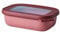 Mepal - Bol Multifonction Rectangulaire - Boîte Conservation Alimentaire avec Couvercle - Convient comme Boîte de Hermétique pour le Réfrigérateur, Micro-ondes & Congélateur - 500 ml - Vivid mauve