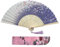 Kibon Folding Fans, Handheld Fans, Hand Fans, Bamboo Fans with Tassel for Birthday Gifts Dancing Cosplay Wedding Party Props Decoration (Light Purple)