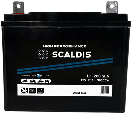Batterie Motoculture SCALDIS HP U1-280 SLA 12 V 28 AH 300 AMPS